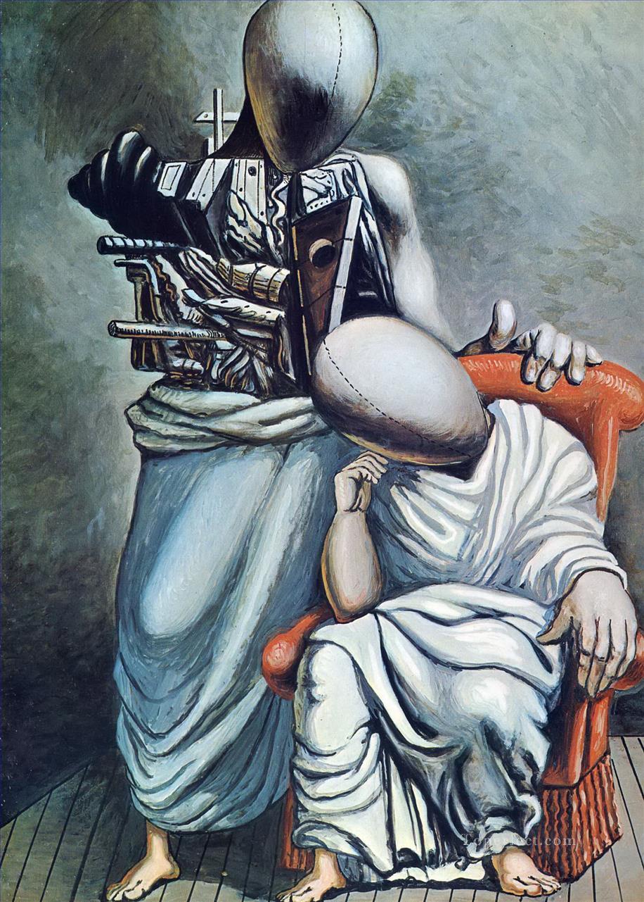 一つの慰め 1958 ジョルジョ・デ・キリコ シュルレアリスム油絵